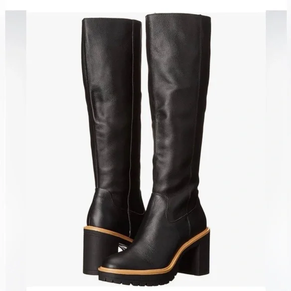 Dolce Vita Black Leather Boots - Picture 3 of 8